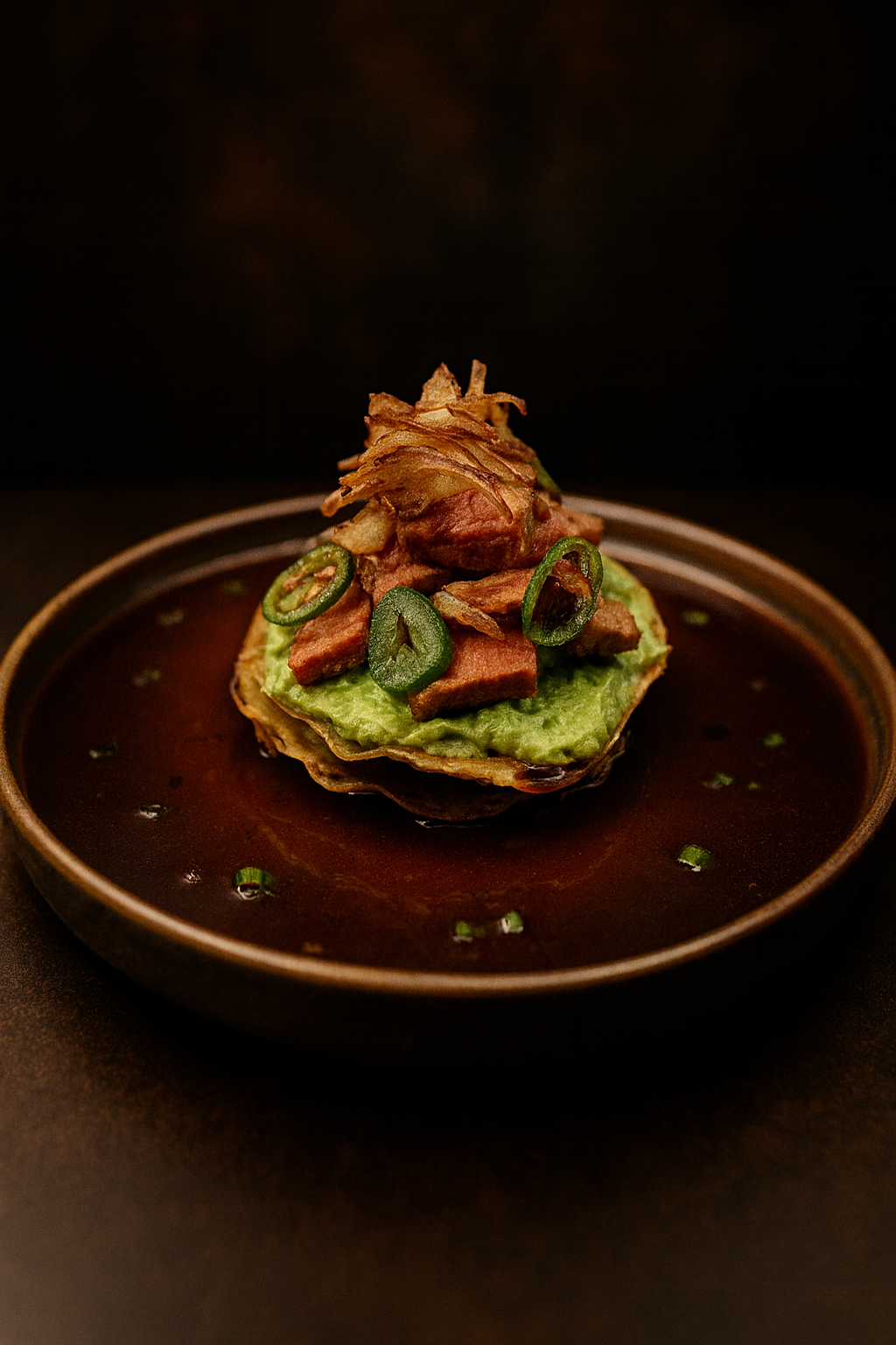 Tostada de Chicharrón